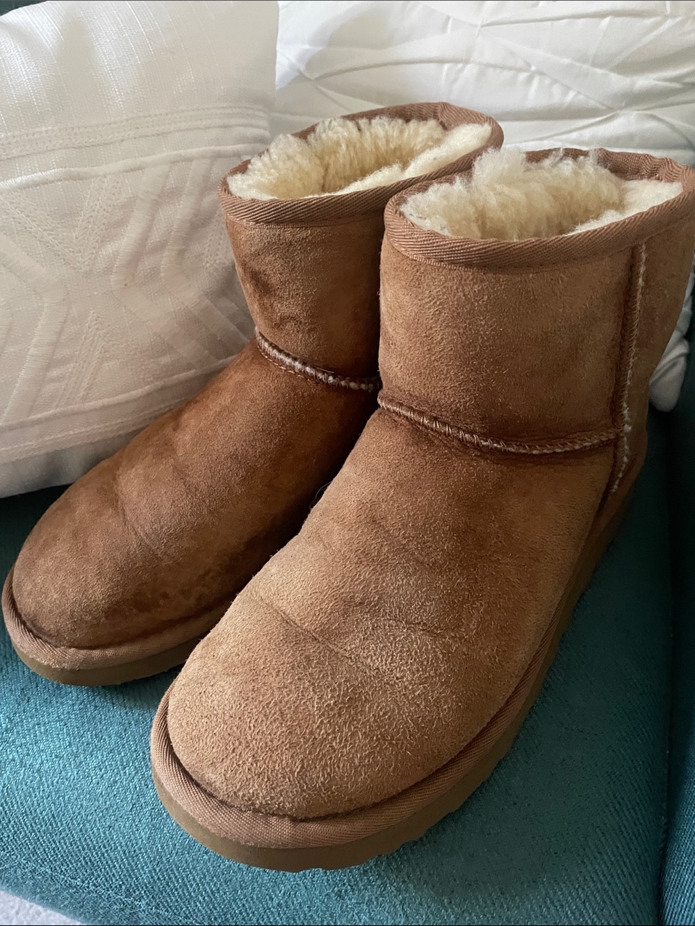 UGG Chestnut Short Shearling-Lined Women's Boots